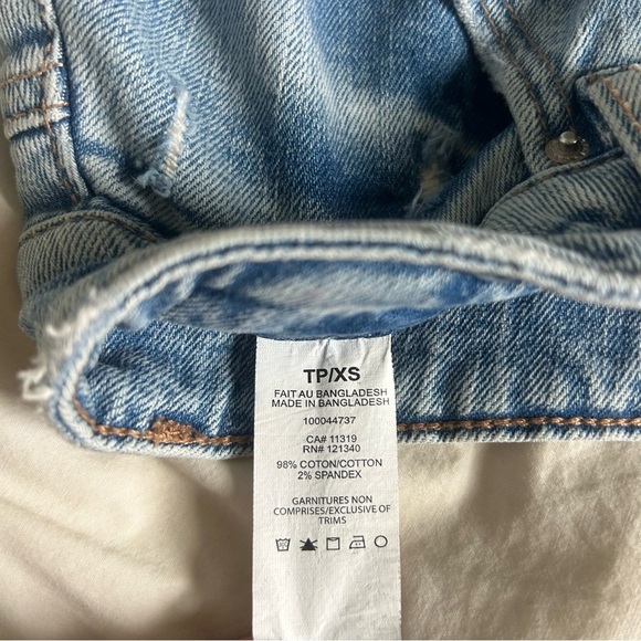 Garage Womens XS Denim Blue Mini Skirt - Picture 6 of 6